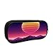Produktbild IOPLK Fashion School Pencil Case, Retro Futuristic 1980er Jahre digitale Landschaft in Cyber World Pen Bag Büro Schreibwaren Tasche für Schule & Bürobedarf
