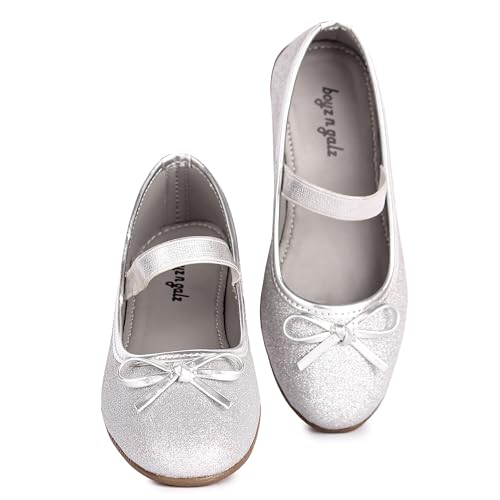 Image of Girl's Stylish Ballerinas, White, 24