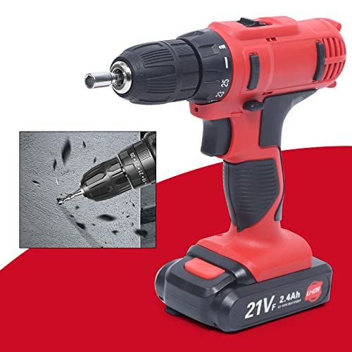 Akku Schlagbohrschrauber, 29-Teiliger Akkuschrauber Set mit Li Akku und Ladegerät 2 Gang Bohrschrauber 21V Elektrische Bohrmaschine Bohrer Bitsatz – Bild 5