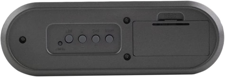 多機能ホームオフィスデジタルスヌーズ目覚まし時計ペンホルダー(色:グレーサイズ:14.5×4.5×8cm) 【なでしこ】
