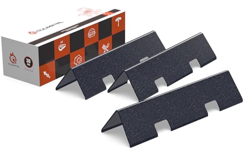 QuliMetal 7735 15.3' Flavorizer Bars for Weber Spirit E210, E220, S210, S215, Spirit 200 & GS4 Spirit II E210, Spirit II E220 with Front Control, 16GA Porcelain Steel Grill Heat Plates