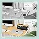Relaxdays Kabelbox für 2 Steckdosenleisten, Bambusdeckel, Kunststoff, HBT: 13x31x14 cm, Kabel verstecken, schwarz/natur