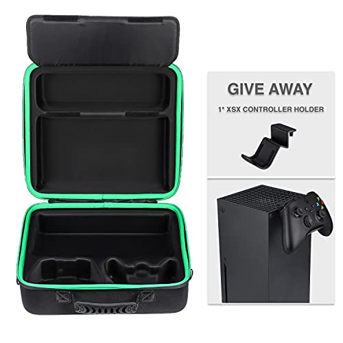 Zadii Hard Carrying Case Compatible with Xbox Series X, Protective Travel bag for Xbox Series X Disc or Digital Version, Controllers, Cables and Other Accessories - Image 6