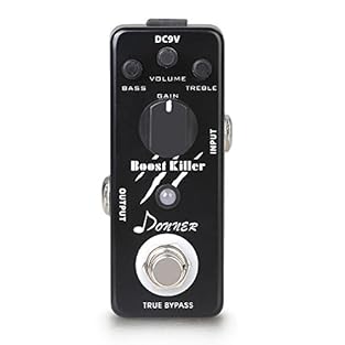 True gain booster, double +/- 15dB equalization to make the purest sound with lowest losing Create the rich distortion sound, and make it more powerful Whole aluminum-alloy chassis, stable and strong True bypass provide transparent tone LED indicator...