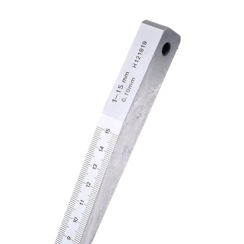 Wedge Feeler Gauge Crack Flatness Layout Insert Welding Taper Measure Tool Caliper 1-15mm 0.5-10mm .4-6mm (1-15mm)