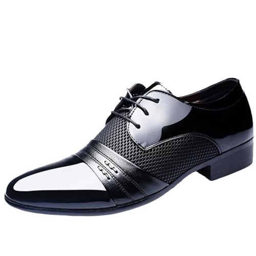 Large Size Men's Shoes Men's Business Formal Shoes Casual Men's Shoes(Black,42)