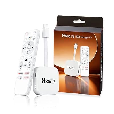 Latest Smart TV Stick Android 14.0 2026 4K @60fps Ultra HD TV Stick Android Box 2GB RAM 16GB ROM RK3518 Processor Dual WiFi 6 2.4G/5G BT5 HDR10+ USB2.0 HDMI 2.0 with Bluetooth Voice Remote Control