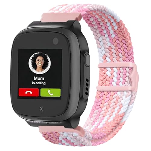 Lurmerea 16mm Magnetisches Nylon Flechtband Armbänder Kompatibel mit Xplora X5 Play/Kidzi/XGO 2/XGO 3 Armband, Wasserdicht Bequem Weich Verstellbare Ersatzarmband für Kinder Mädchen Jungen