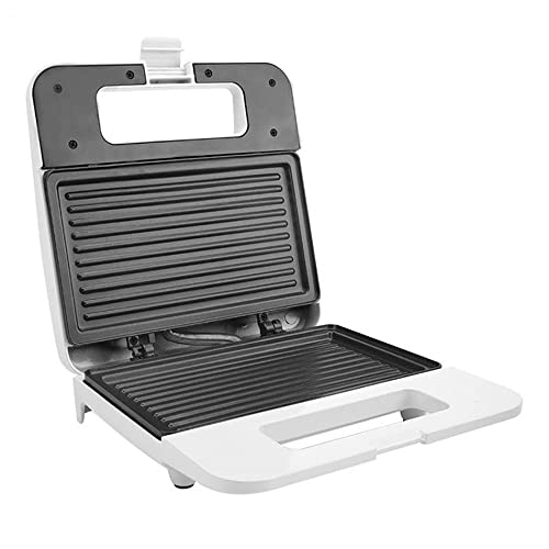 JINGRU Sandwich Machine Breakfast 750W Pan de Alta Potencia Calefacción de Doble Cara Control de Temperatura Inteligente Panini Machine Cover