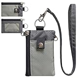 CHENSPRX Cartera pequeña minimalista con bloqueo RFID con ventana de identificación,