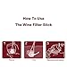 WEESIGEI Wine Wand Sulfite Purifier: Wine Filters Remover Histamines Sulfite - Reduce Headaches Alleviate & Sensitivities（pack of 8）