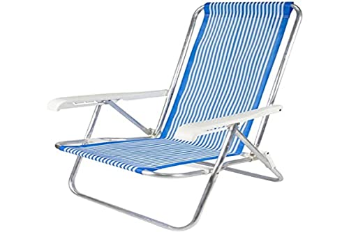 Bel - Cadeira de Praia Reclinável em Alumínio Estampas Sortidas