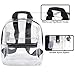 MADISON & DAKOTA Clear Mini Backpacks for Beach, Travel - Stadium Approved Bag with Adjustable Straps