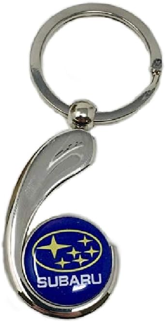 Subaru Logo plata KeyTag Llavero Llavero Outback Wrx Sti Impreza Legacy Forester Ascent BRZ Crosstrek, plateado