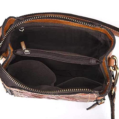 Bolso pequeño de cuero para mujer, tipo tote, bandolera y cruzado, ideal para viajes al aire libre y negocios miniatura 6