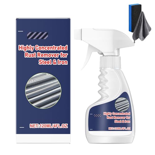 Rust Remover Rust Remover Spray for Metal Highly Concentrated Rust Remover Multipurpose Rust Cleaner for Steel Copper Stainless Steel (1PC)