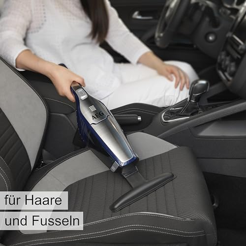 AEG AKIT360+ Erweiterungsset für CX7 Akkustaubsauger (Zubehör, Staubsaugerdüse, Detailreinigung, Zuhause und Auto, Aufbewahrungsbox, flexibler Saugschlauch, Fugendüse, Polsterdüse, Adapter, schwarz)