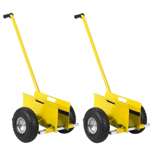 2PCS Panel Dolly, 660 Lbs Drywall Cart Dolly, Heavy Duty Panel Trolley