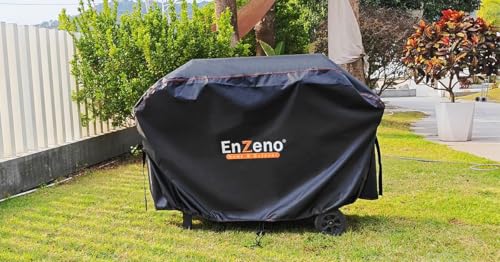 Enzeno Grillabdeckung Wetterfest,Gasgrill Grillabdeckung 163x70x125cm Grill Schutzhülle Staubdicht für Weber,Brinkmann,Char Broil 2
