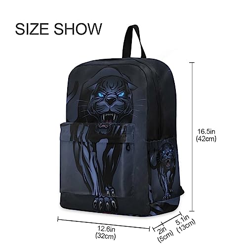 Senya Backpack Travel Rucksack For Adult Men Women, Roaring Black Panther Lightweight School Bag For Students Teens Girls Boys #TOP1