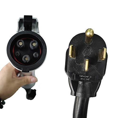 Splitvolt 40Amp Ev Charger - Nema 14-50 Level 2 Charger With 16 Ft Cord, Nec-Safe Fast 50 Amp Circuit Charging, J1772 Plug, Includes Evse Cable Travel Bag #TOP3