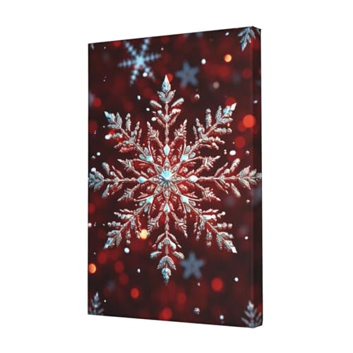 Toile de Noël flocon de neige pour salon chaleureux cet hiver