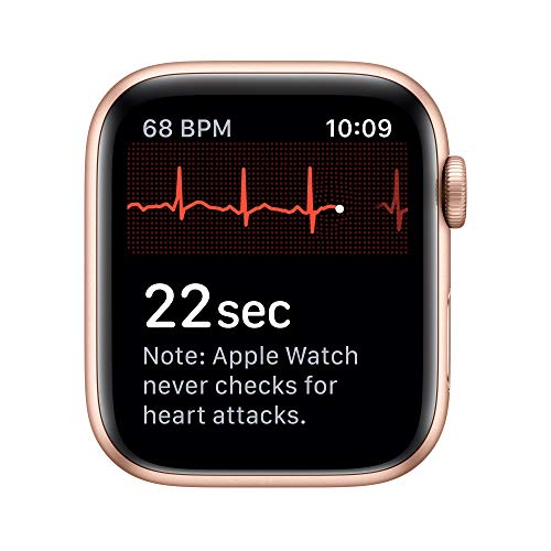 Image of Apple Watch Series 5 (GPS, 44mm) - Gold Aluminum Case with Pink Sport Band
