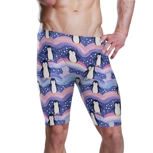 Penguin Animal Cute Men's Swim Jammers Swimsuit M B0402420