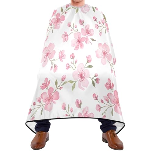 Burbuja Flowers Capa para Barbero, Capa Impermeable de Corte de Cabello con Cuello Ajustable para Adultos Unisex miniatura 2