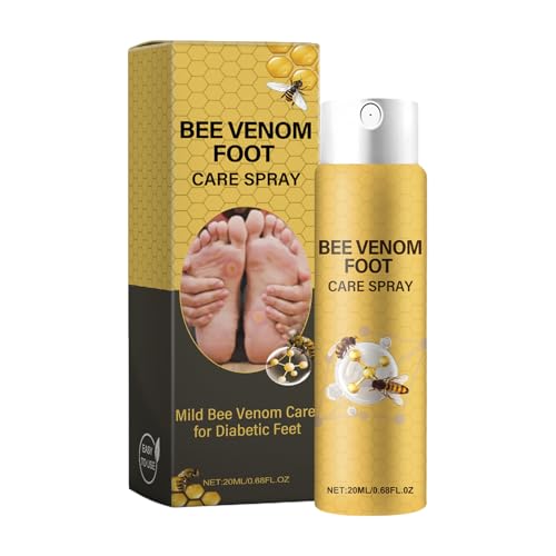 Spray para el cuidado de los pies, espray para pies y zapatos apestosos, cuidado antipicazón que elimina el olor, 2,5 x 2,5 x 10,2 cm, fácil de aplicar, portátil para nutrir talones secos y agrietados