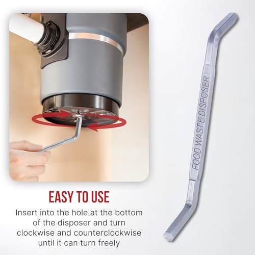 Mr. Scrappy Universal Garbage Disposal Unjamming Wrench Tool, Hex Wrench for Garbage Disposal Repair and Installation