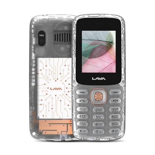 Image of Lava A1 Clear Copper Keypad Mobile Phone with Long Lasting Smart AI Battery | 1.77inch Display | Bluetooth Support | Military Grade Certified | 32 GB Expandable Memory | (Clear)