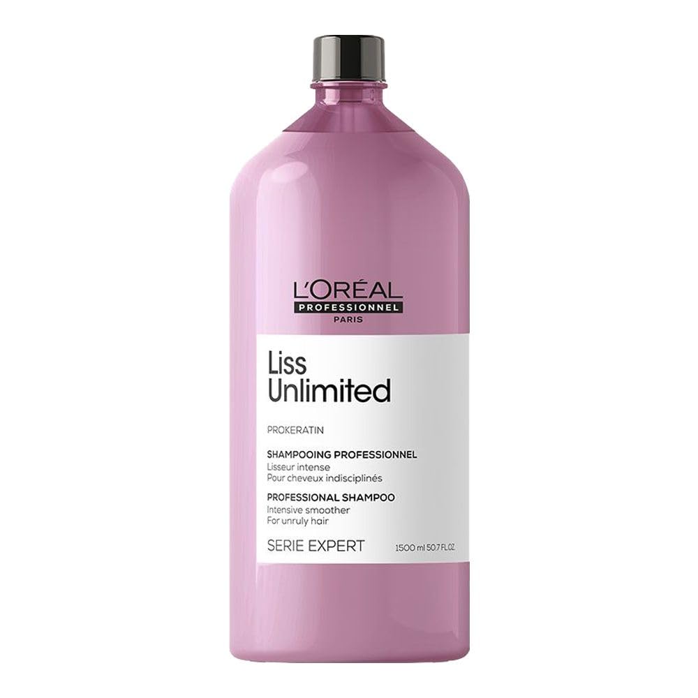 L'Oreal Serie Expert Lis Unlimited SE21 Shampoo, 500 fl oz (1,500 ml) [Without Pump]