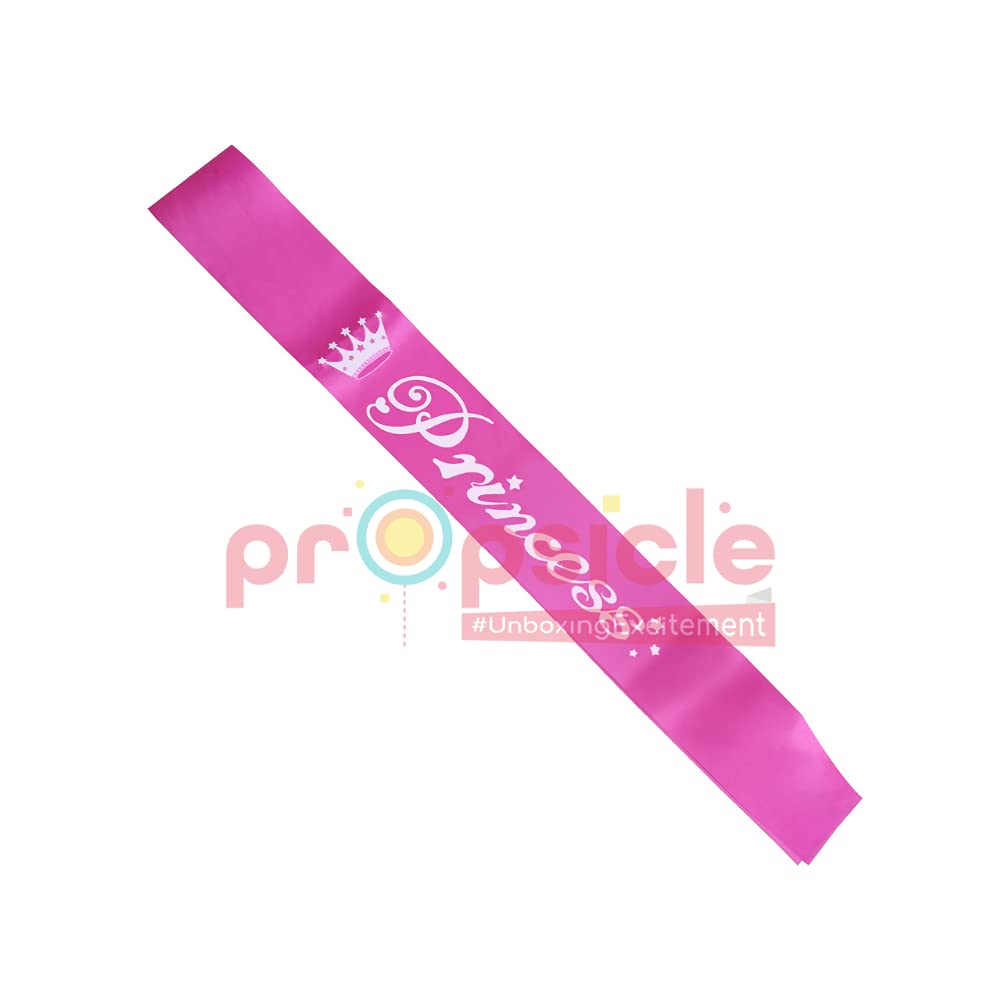 Propsicle Light Pink Satin Princess Sash Happy Birthday Girl Sash Party Item Pink Theme Birthday Party Decoration Women, Girls, Mom Bday Party, 16th Birthday Decorations - Pack of 1 - Image 6 thumbnail