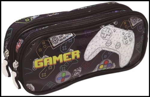 Estojo Tecido Gamer 2Zip Preto 109318