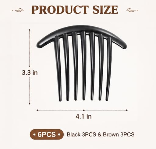 Set de 6 Peines de 7 Dientes para Peinados miniatura 2