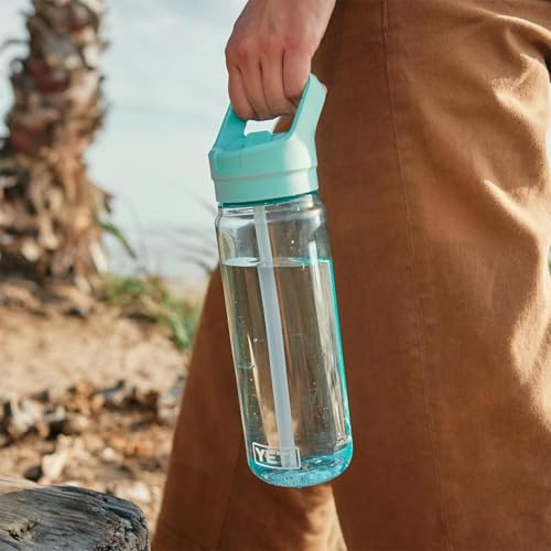 Image of YETI Yonder 750 ml /25 oz Water Bottle with Yonder Straw Cap, Royal Blue