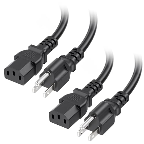 [UL Listed] Cable Matters 2-Pack 16 AWG 3 Prong...