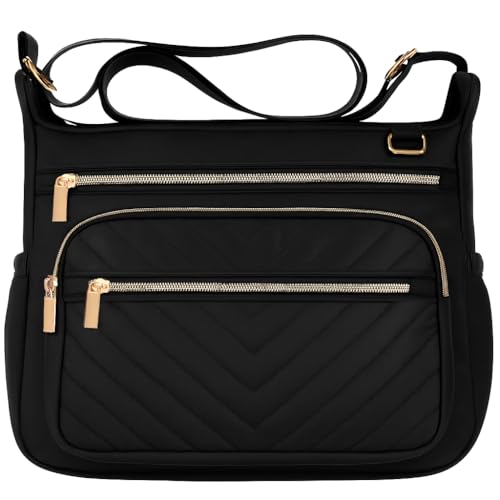 Crossbody Purse for Women, Large RFID Anti-Theft Travel Purse Shoulder Bag with Multiple Pockets for Work or Daily Use