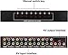 8 in 1 Out 3 RCA AV Audio Video Splitter Amplifier for Cable Box DVD DVR Analog TV 1x8 Port Splitter Composite 3 RCA Av Video Audio Switch Switcher,QiCheng&LYS(8 in 1 Out)