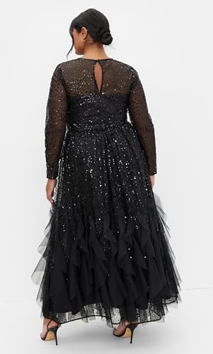 City Chic Women's Maxi Cocktail Dress-Radiant3