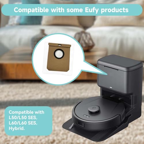 Image of WAIKAS 6 Pack L60 Dust Bags for Eufy L60 /L50 Series Robot Vacuum Cleaner - Large Capacity Replacement Accessories