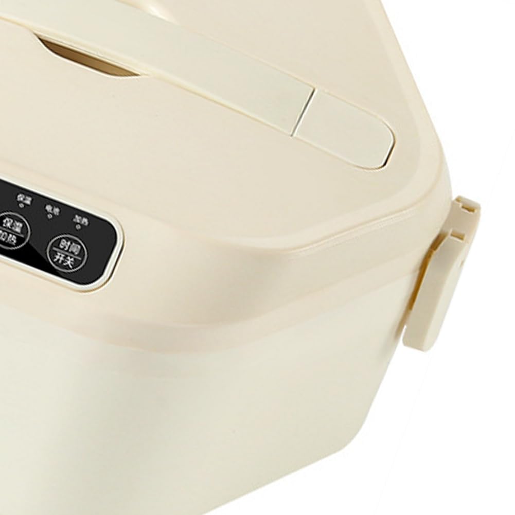 Dispositivo Elettrico per la Cottura del Pot per Lavoratori D'Ufficio, Attrezzatura da Cucina Domestica, Cuociriso A Temperatura Costante, Bianco.