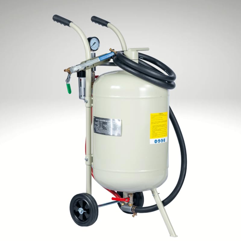 BPAC Sableuse Portative 40 L - Aerogommeuse Mobile à Pression Pneumatique
