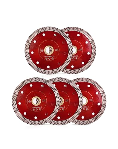 Image of Casaverde 5Pcs /Lot 4.5 inch Super Thin Diamond Porcelain Saw Blade
