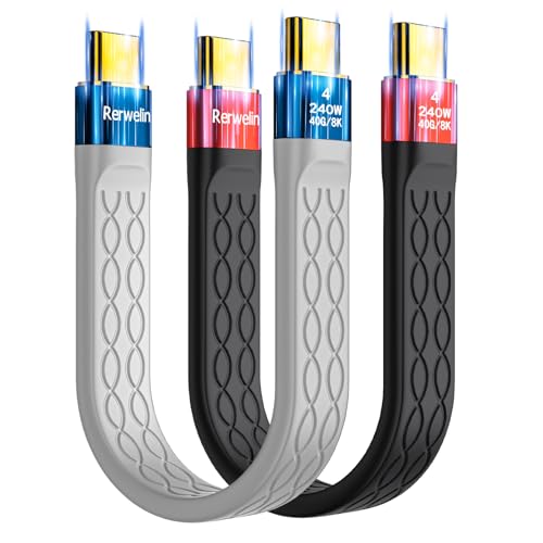 Câble USB4 8K 60Hz haute performance Thunderbolt 4 court 240W USB C robuste