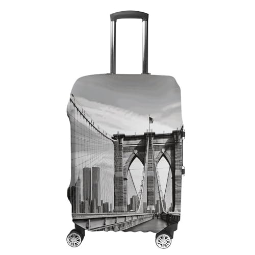 Brooklyn Bridge Printed Luggage Cover Protector, Fits 18-32 Inch Luggage
