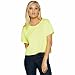 Fitness Etc. Women's Crop V-Neck Boxy Flowy Tee