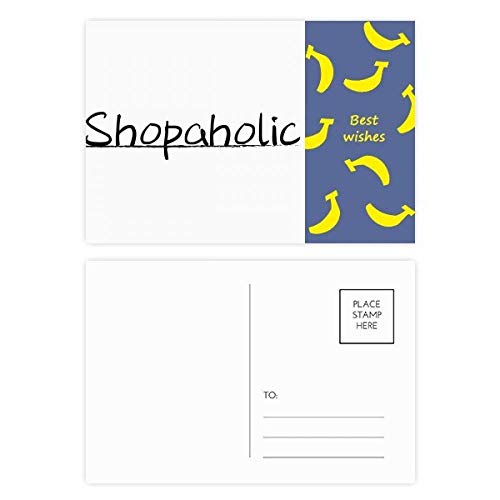 Carte postale Merci Banana Shopaholic lot de 20 cartes postales DIYthinker