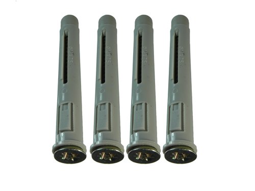 Lot de 20 chevilles d'ancrage en nylon pour cadre de fenêtre avec vis M10 x 75 mm